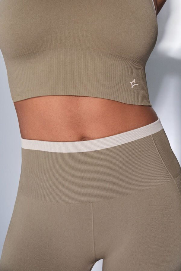 Dash and Stars Pantal&oacute;n legging largos color caqui SEAMLESS COMFORT verde