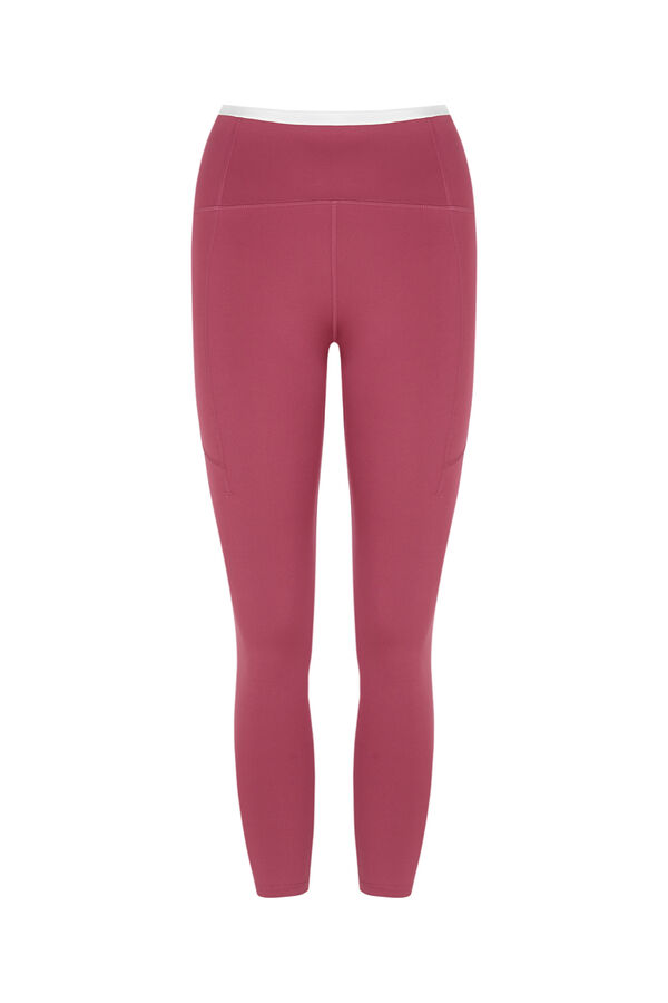 Dash and Stars Leggings 4D STRETCH crop rosa rosa