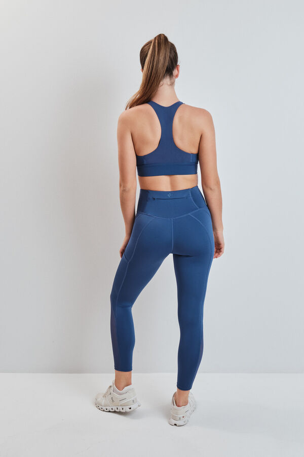 Dash and Stars Leggings 4D STRETCH capri azul azul