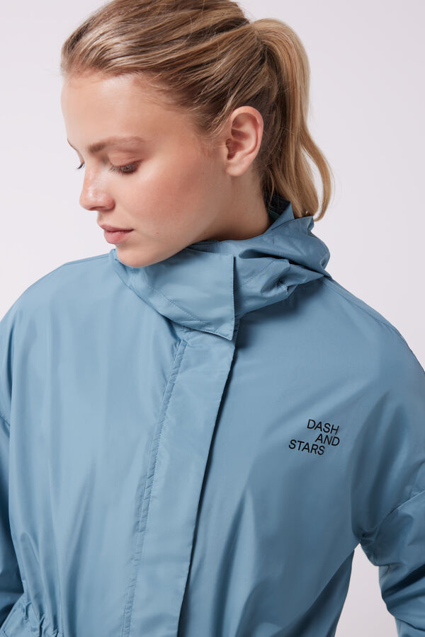 Dash and Stars Trench water-repellent verde verde