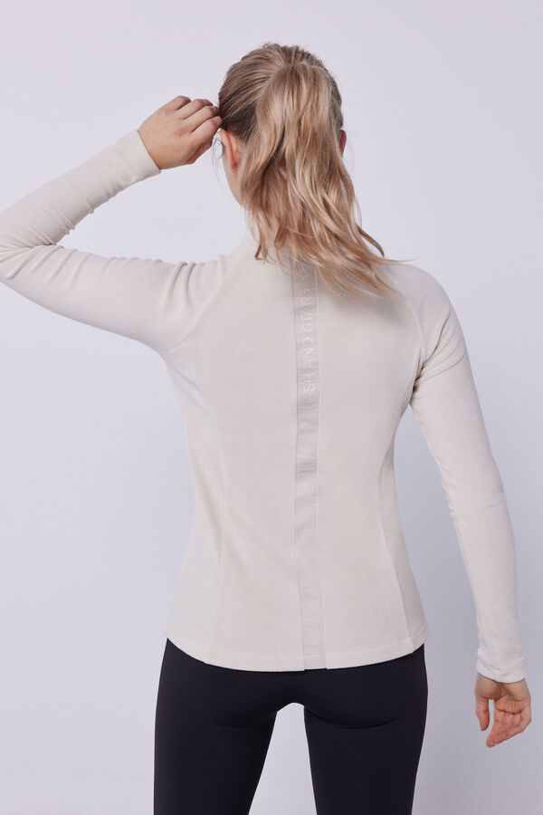 Dash and Stars Forro polar beige café