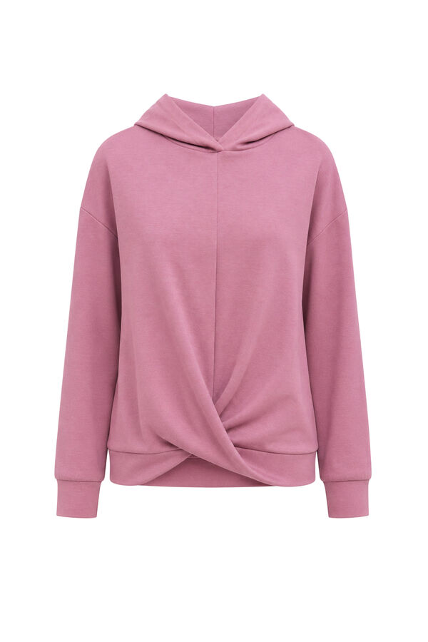 Dash and Stars Sudadera con capucha de tacto suave rosa rosa