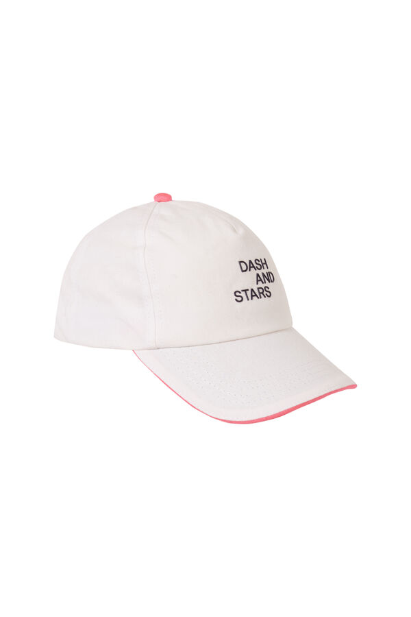 Dash and Stars Gorra t&eacute;cnica con logo blanca blanco