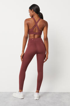 Dash and Stars Leggings granate 4D Stretch púrpura