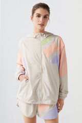Dash and Stars Chamarra técnica water-repellent retro beige