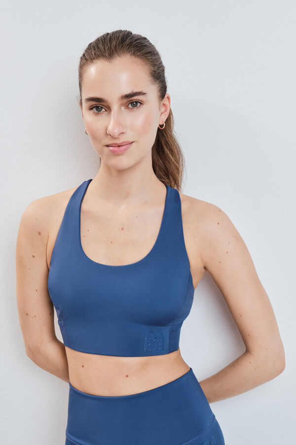 Dash and Stars Brasier deportivo 4D Stretch azul azul