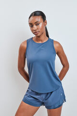 Dash and Stars Playera t&eacute;cnica sin mangas azul azul