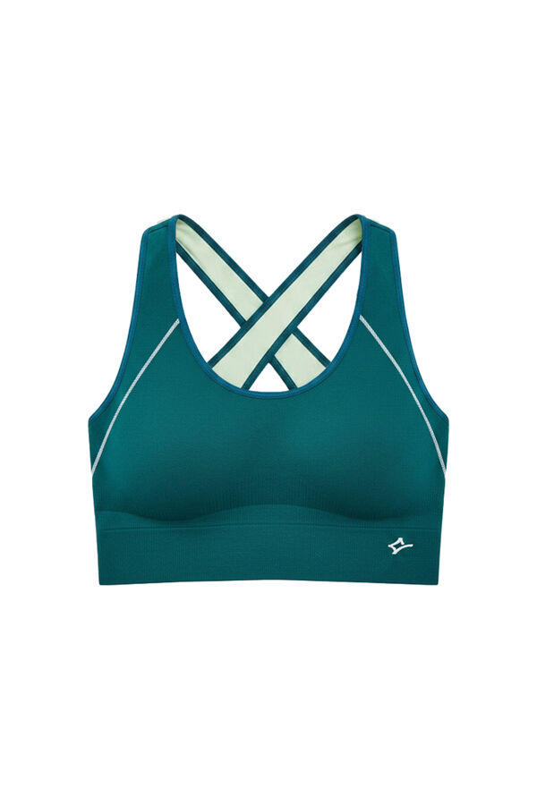 Dash and Stars Brasier deportivo 4D Stretch reversible verde verde