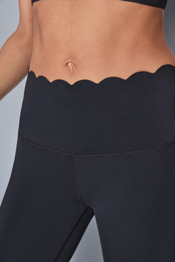 Dash and Stars Pantalón legging piratas negros COMPRESIVOS negro