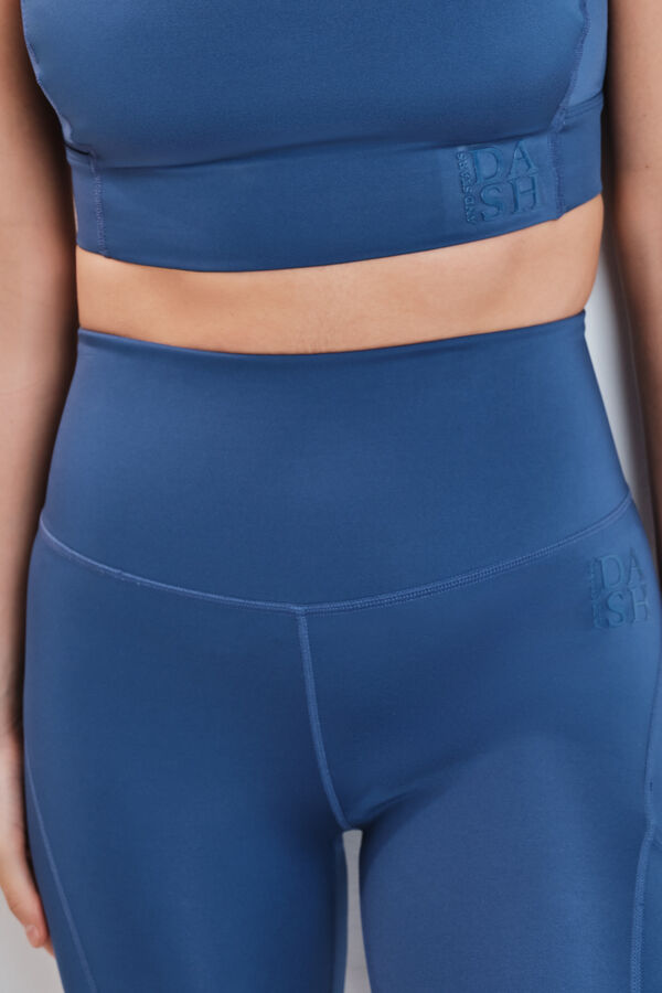 Dash and Stars Leggings 4D STRETCH capri azul azul