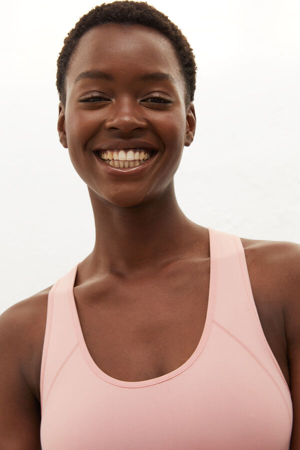 Dash and Stars Top deportivo reversible rosa rosa