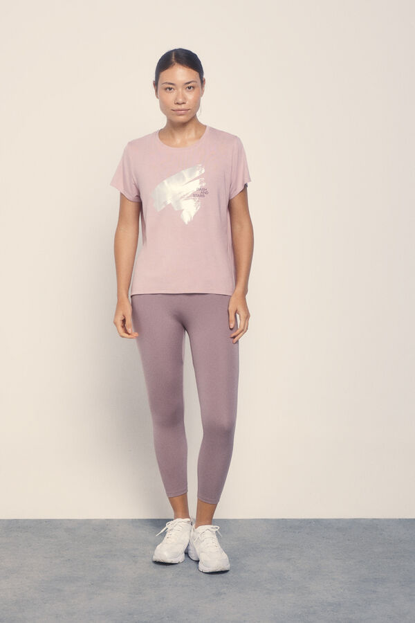 Dash and Stars Camiseta extra suave modal rosa rosa