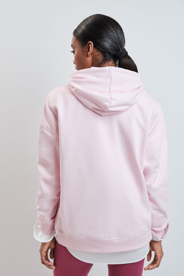 Dash and Stars Sudadera de algod&oacute;n afelpado rosa rosa