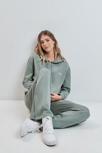 Dash and Stars Chamarra con capucha de viscosa suave verde