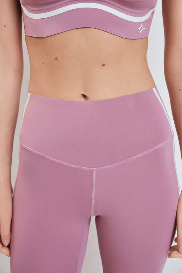 Dash and Stars Legging COMPRESSIVE largo rosa rosa