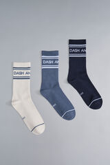 Dash and Stars Pack de 3 calcetines de media caña azul