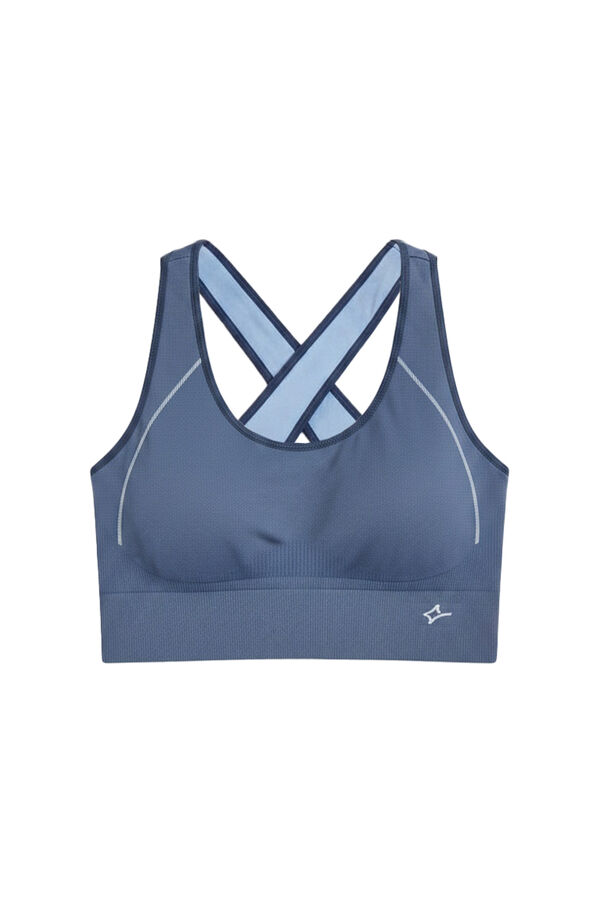 Dash and Stars Brasier deportivo 4D Stretch reversible azul azul