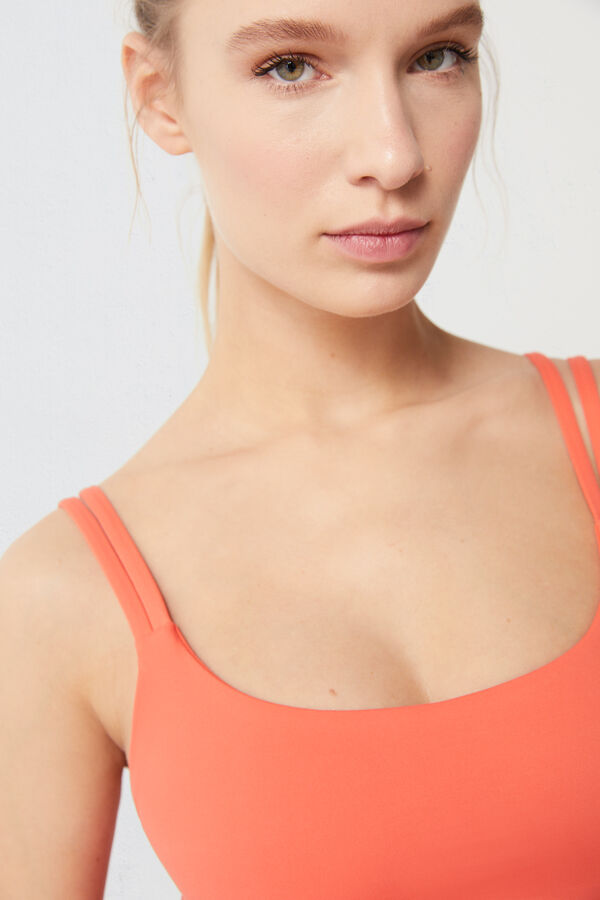 Dash and Stars Brasier deportivo coral Soft Move rojo