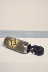 Dash and Stars Botella acero inoxidable verde estampado