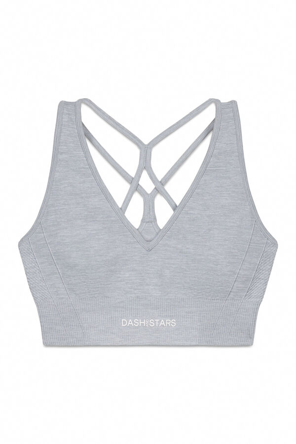 Dash and Stars Brasier deportivo SEAMLESS COMFORT gris gris