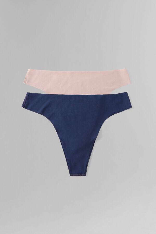 Dash and Stars Pacote 2 tanga cortada a laser  azul