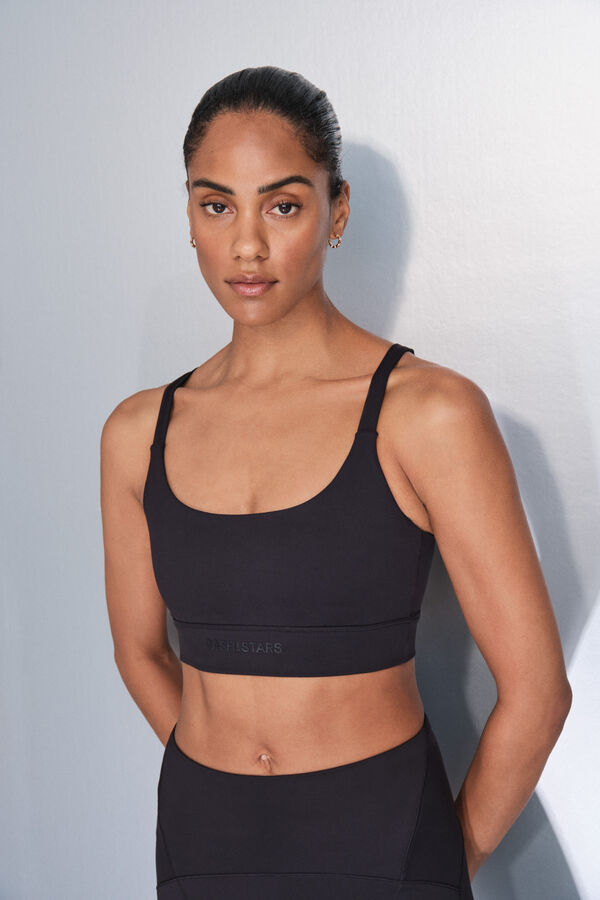 Dash and Stars Brasier deportivo negro SOFT MOVE negro