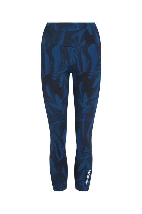 Dash and Stars Leggings capri estampados 4D STRETCH verdes verde