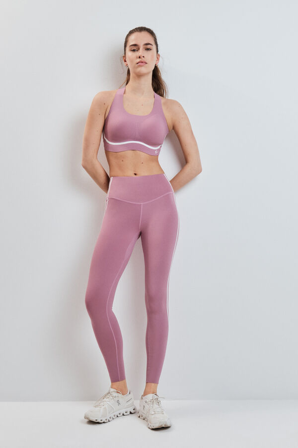 Dash and Stars Legging COMPRESSIVE largo rosa rosa