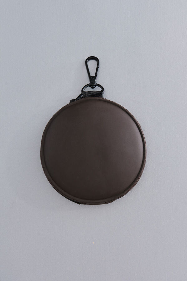 Dash and Stars Monedero colgante café