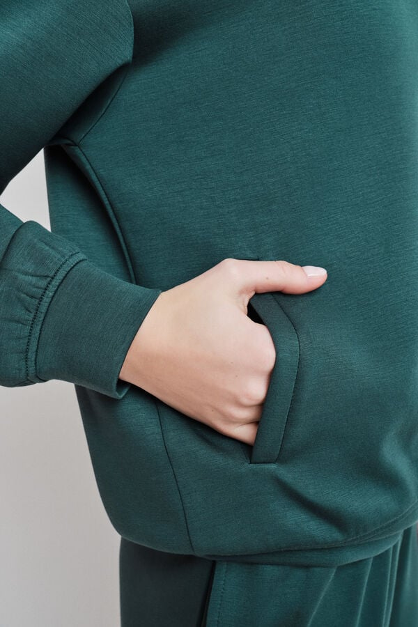 Dash and Stars Sudadera con capucha verde verde