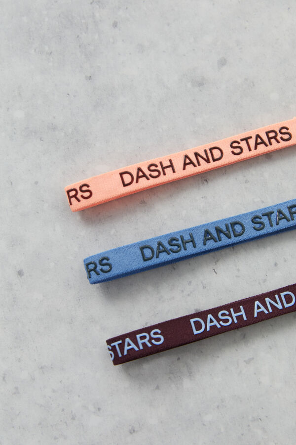 Dash and Stars Pack 3 diademas antideslizantes multicolor estampado