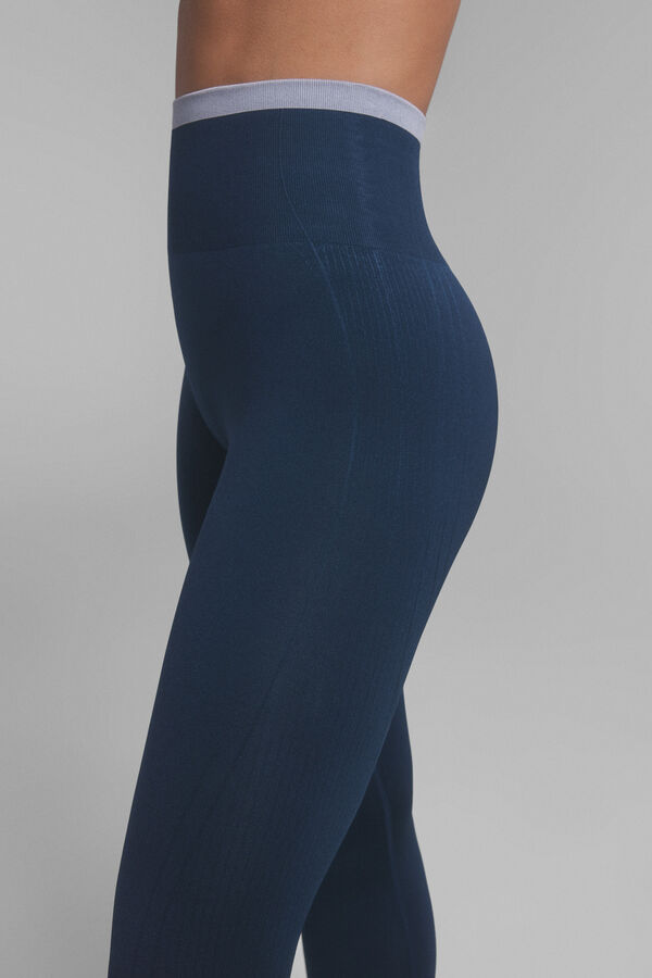Dash and Stars Leggings SEAMLESS COMFORT azul. Special collab @ffitcoco azul