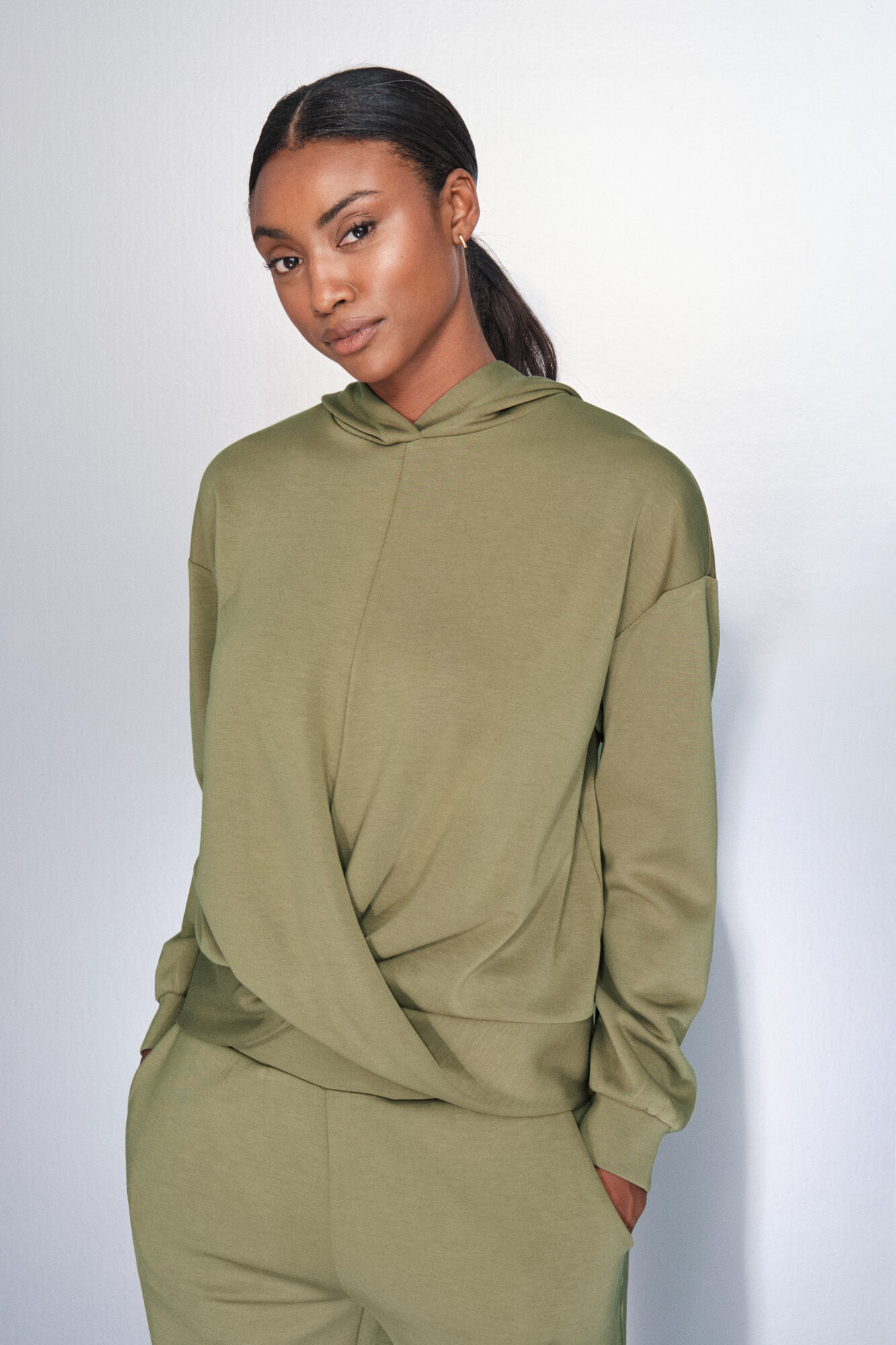 Dash and Stars Sudadera sudadera caqui