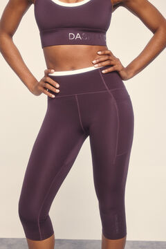 Dash and Stars Leggings 4D STRETCH pirata morado rosa