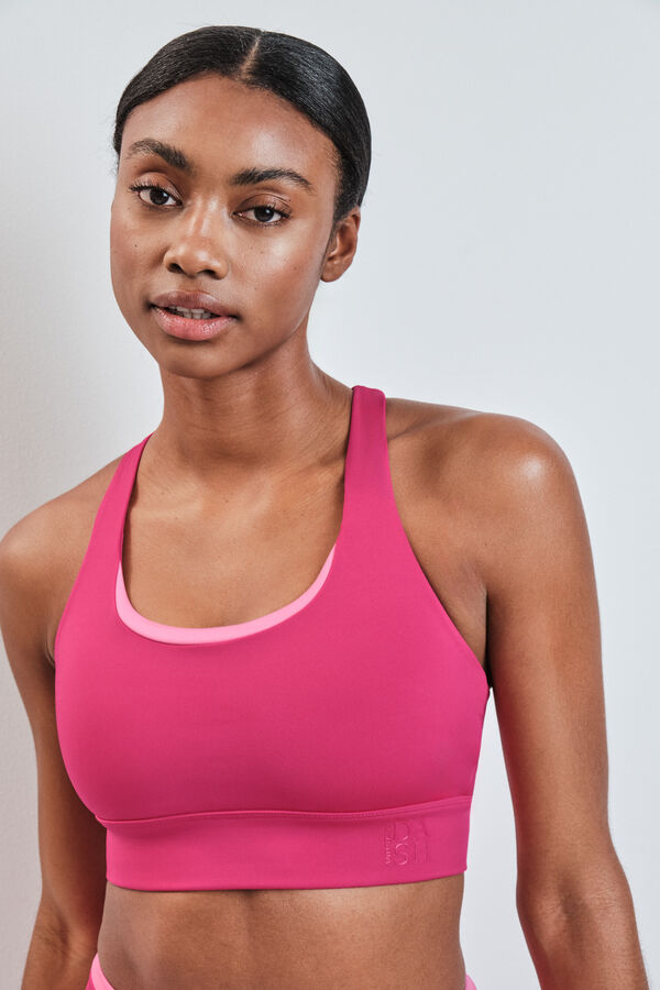Dash and Stars Brasier deportivo 4D STRETCH rosa rosa