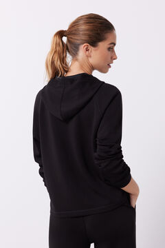 Dash and Stars Sudadera capucha tacto suave negro negro