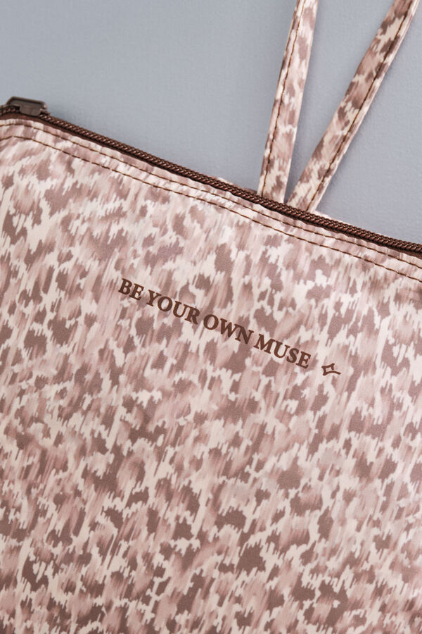 Dash and Stars Bolsa deportivo plegable con estampado animal . nude