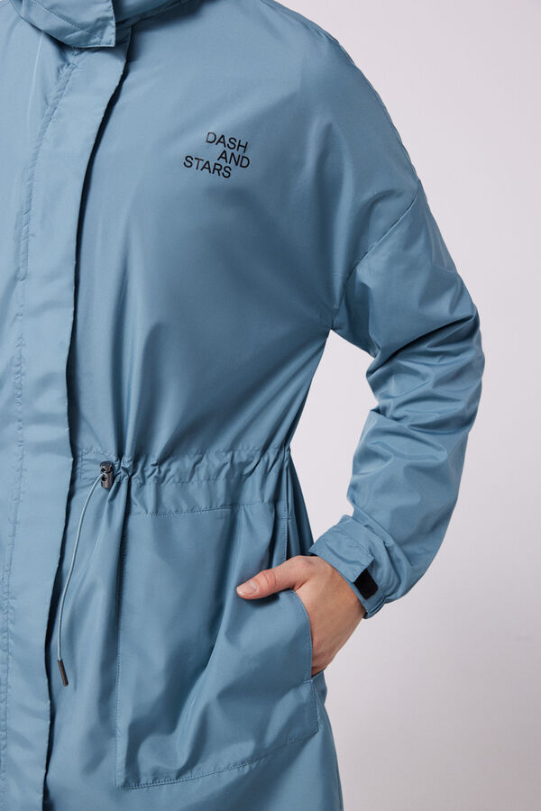 Dash and Stars Trench water-repellent verde verde