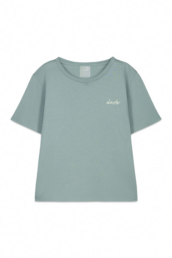 Dash and Stars Playera manga corta extra suave verde verde