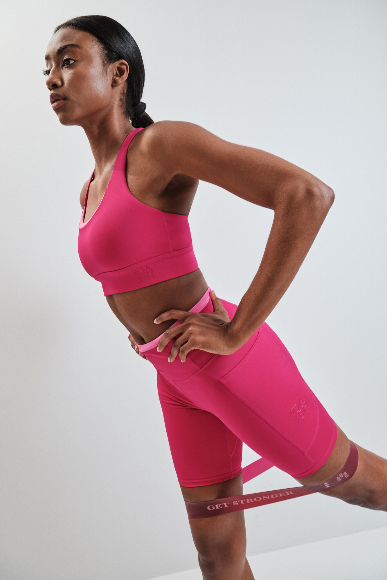 Dash and Stars Leggings ciclista 4D STRETCH rosa