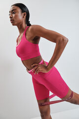 Dash and Stars Leggings ciclista 4D STRETCH rosa rosa