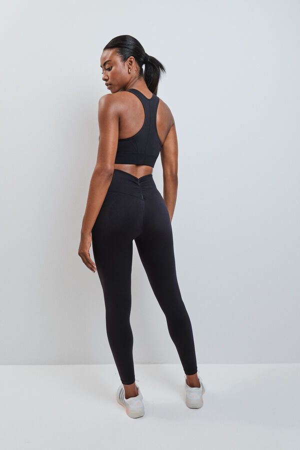 Dash and Stars Legging largo negro SEAMLESS FIT negro