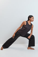 Dash and Stars Pantal&oacute;n largo palazzo acanalado negro negro