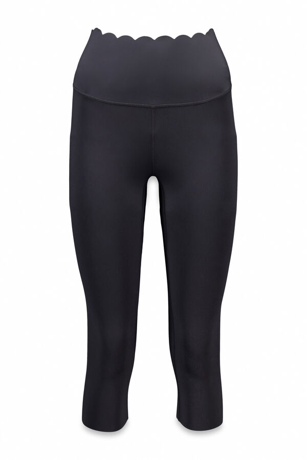 Dash and Stars Pantalón legging piratas negros COMPRESIVOS negro