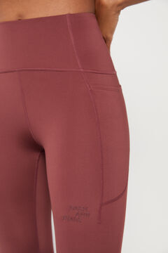 Dash and Stars Leggings granate 4D Stretch púrpura