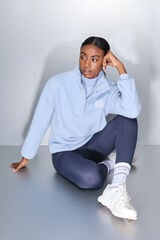 Dash and Stars Sudadera azul beb&eacute; con cierre de cremallera azul