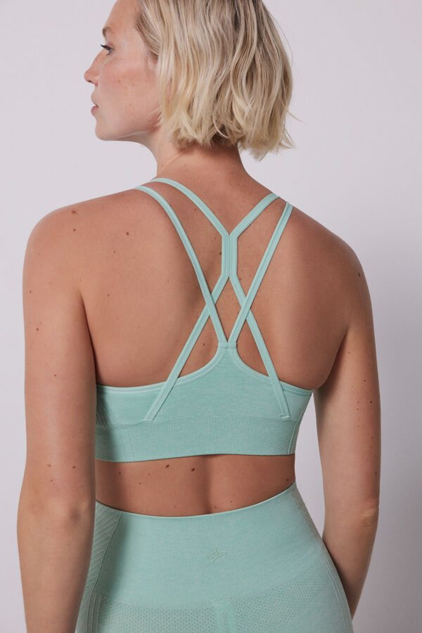 Dash and Stars Brasier deportivo menta Seamless Comfort verde