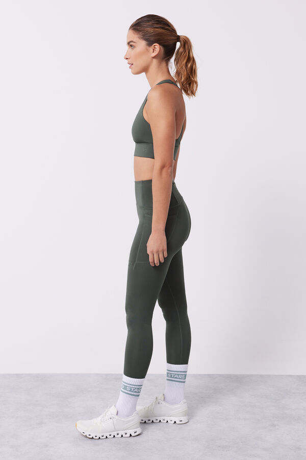 Dash and Stars Leggings verde 4D Stretch verde