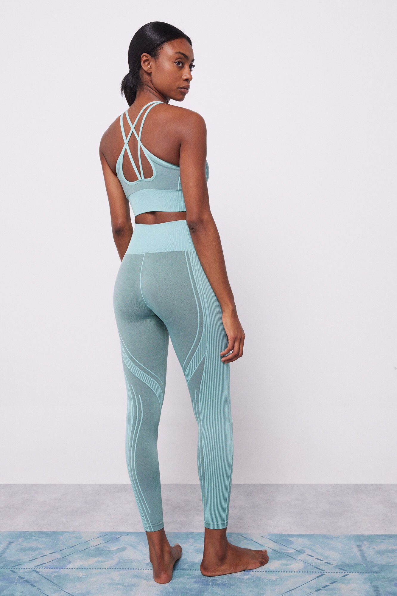 Green sport leggings shop