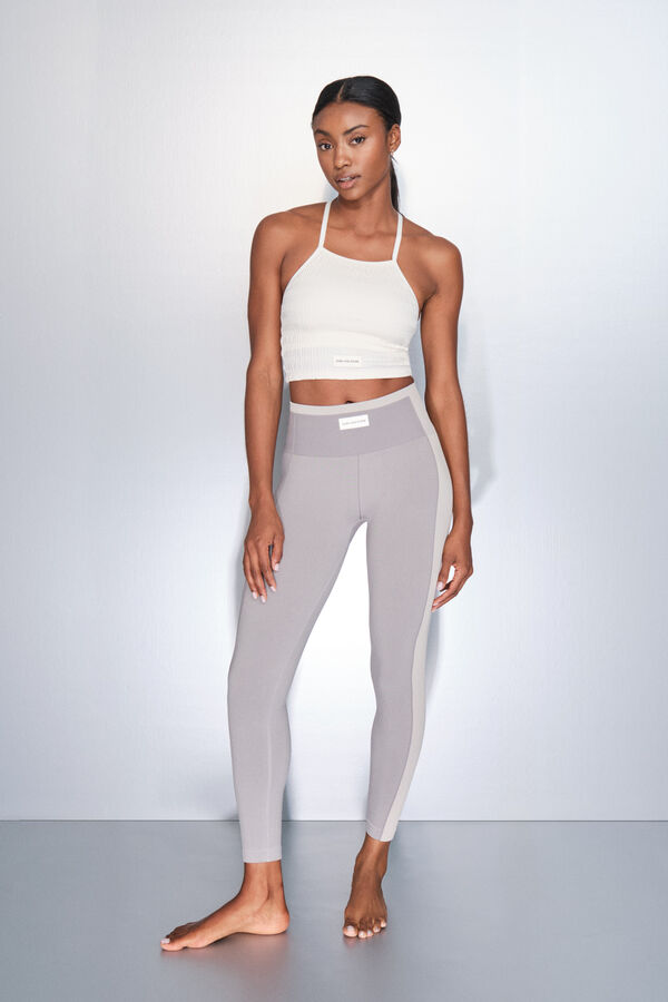 Dash and Stars Pantal&oacute;n legging largos gris SEAMLESS COMFORT gris